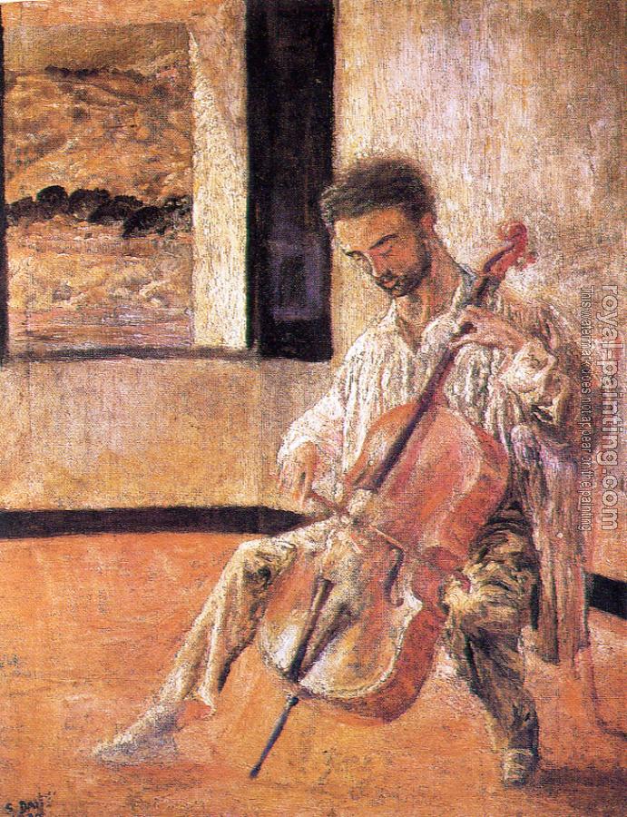 Salvador Dali : Portrait the cellist ricardo pichot